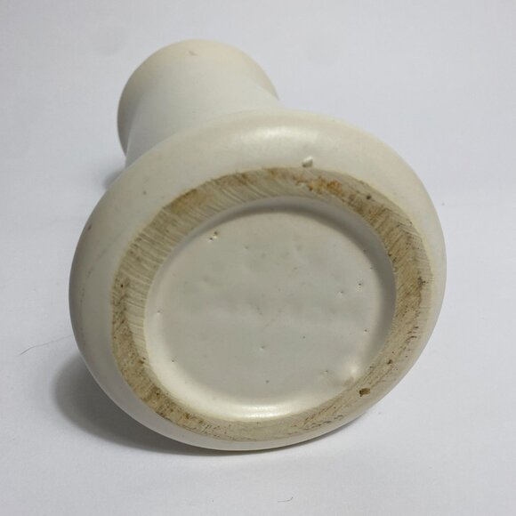 Vintage Mid Century Neutral Tones Vase with Wheat Motif and Modern Shape - Picture 7 of 8